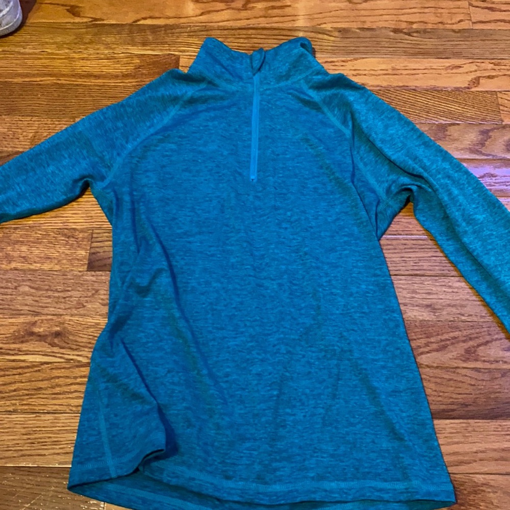 turquoise zip up jacket